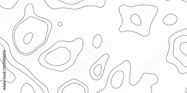 Fototapeta Topographic map patterns, topography line map. Vintage outdoors style. Abstract topographic contours map background. Abstract Topographic design. Vector illustration
