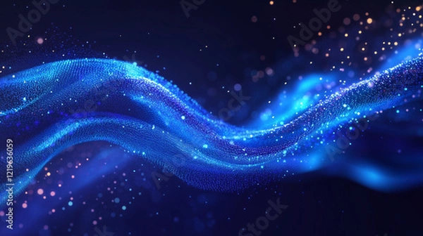 Fototapeta Abstract Technology Virtual Reality Futuristic Dot Background