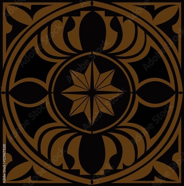 Obraz decorative geometric creative illustration pattern