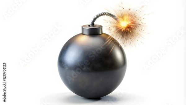 Fototapeta Lit Fuse Bomb