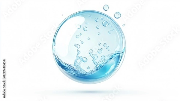 Obraz Wide Angle Centered Communication Bubble Design