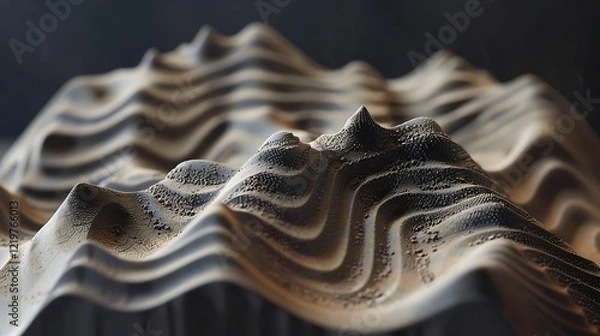 Obraz An object that appears to be composed of grains of sand that move slowly, forming unique patterns