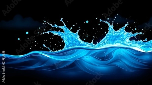 Fototapeta Water Effect Suitable for Photoshop Screen mode SET_1