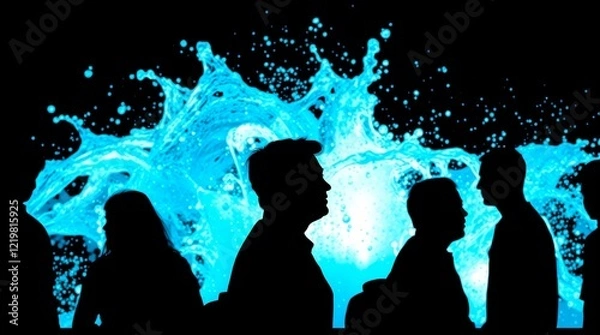 Fototapeta Water Effect Suitable for Photoshop Screen mode SET_1