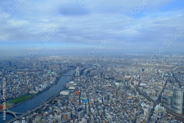 Obraz 東京　墨田区　街並み　2025年