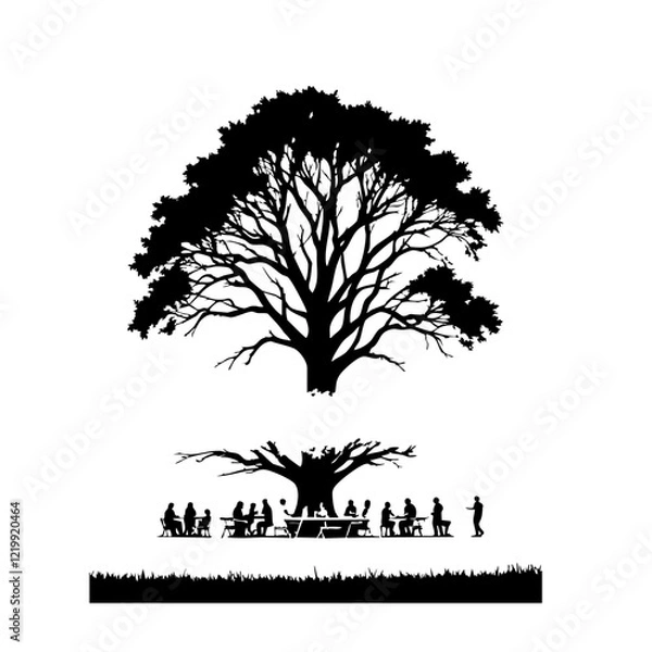 Fototapeta "Feast Under the Tree"