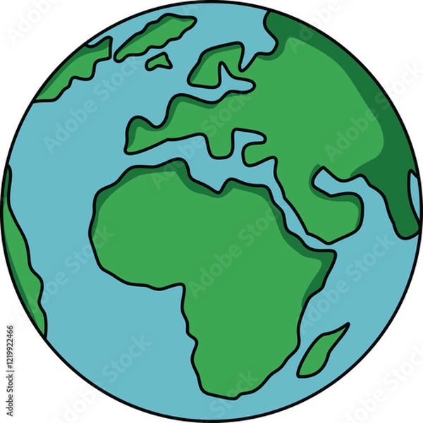 Fototapeta illustration of earth