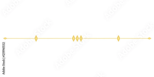 Obraz Gold Line. Simple Style Hand Drawn Text Divider.