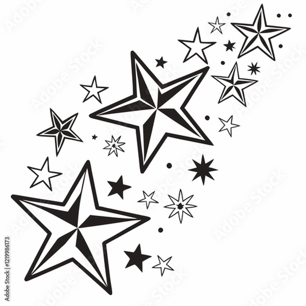 Obraz abstract star shape