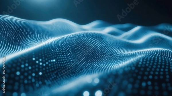 Fototapeta Vibrant Digital Patterns on Layered Screen Background