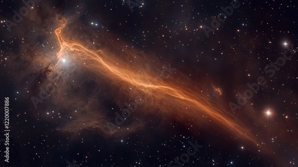 Obraz Breathtaking Starfield with Dynamic Light Imagery