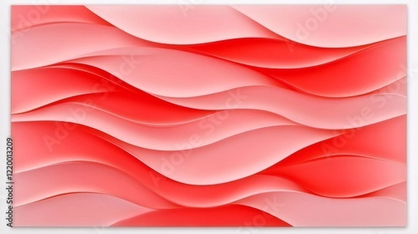 Fototapeta Abstract Red Wave Pattern Design Background