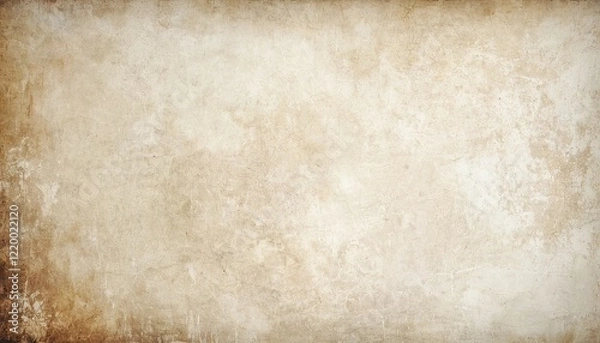 Fototapeta Horizontal vector Illustration of a light brown, beige shade grunge textured background for stock
