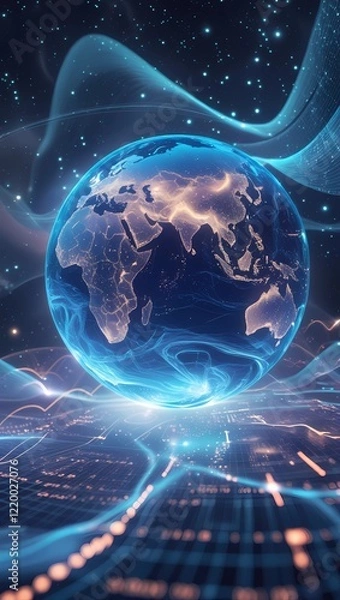 Obraz earth and space