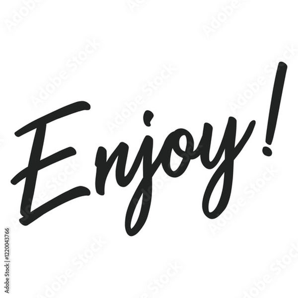 Obraz enjoy text design vector illustration 