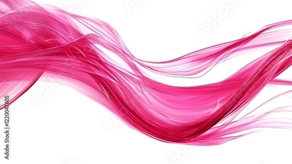 Fototapeta Abstract Pink Swirling Wave Design Image