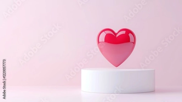 Fototapeta Heartfelt love in an open space, vibrant emotions conveyed through soft hues, an ambiance of warmth and connection, inviting feelings of joy and tenderness.