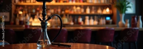 Obraz hookah on the table, hookah bar, people smoking hookah