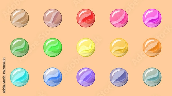 Fototapeta Marbles balls