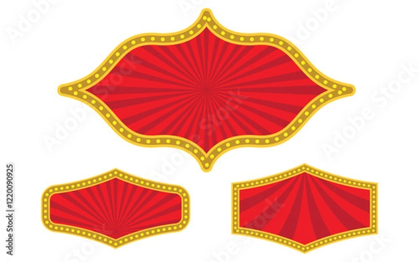 Fototapeta Circus element vector illustration design template
