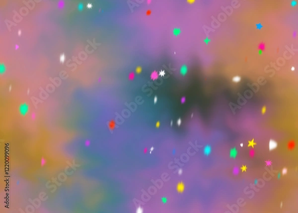 Fototapeta An abstract star shape glitter grunge textured gradient background image.