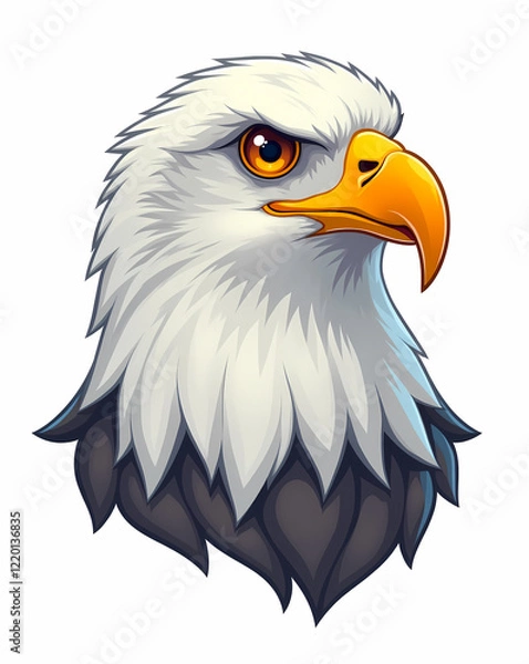 Obraz detailed profile of a bald eagle