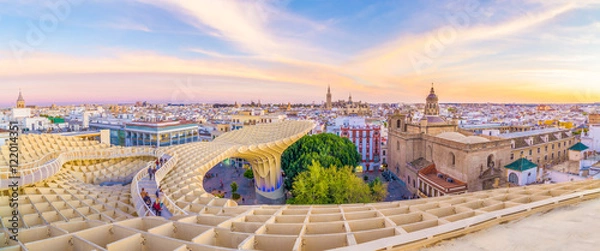 Fototapeta On the top of the mushroom of Seville