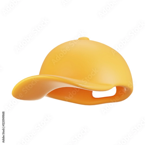 Fototapeta 3d rendering summer season icon concept. 3d render cap icon