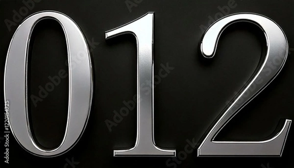 Obraz 金と銀と銅の数字