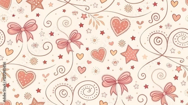 Fototapeta seamless pattern with flowers