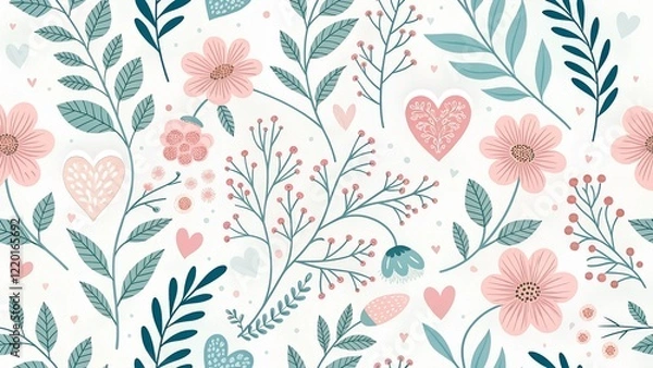 Obraz seamless pattern with flowers