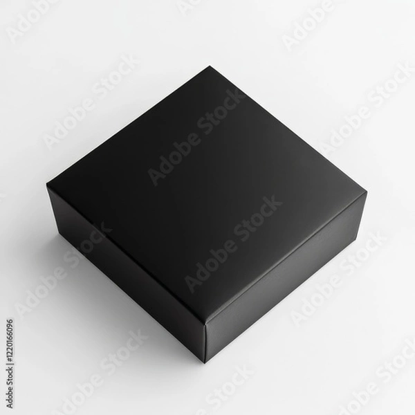 Obraz Square black box mockup on white background.