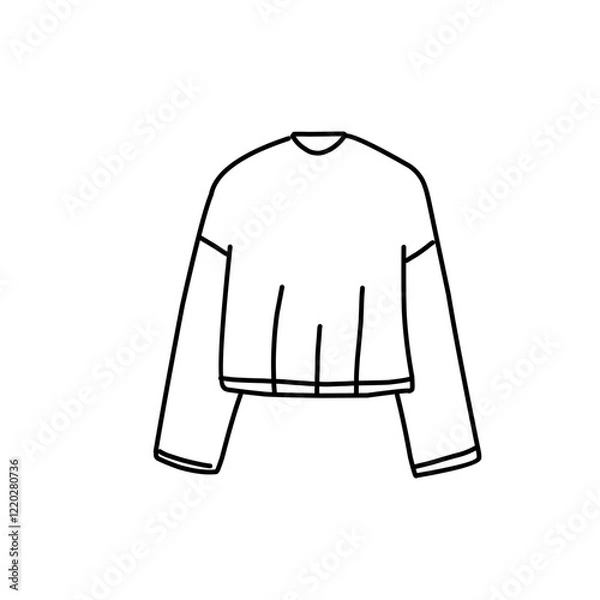 Obraz Fashion flat drawing line