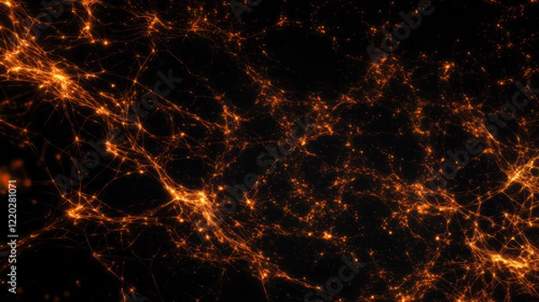 Fototapeta Cosmic Web of Connections