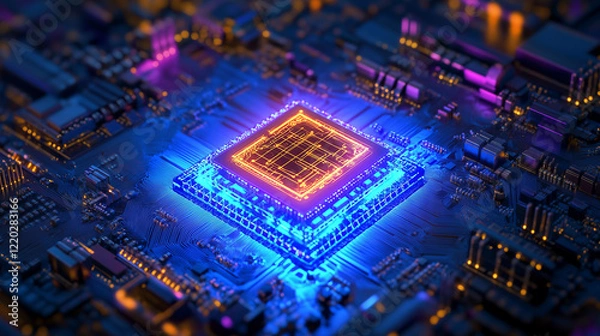 Obraz Futuristic Quantum Processor