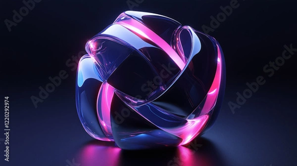 Obraz Futuristic Glass Structure