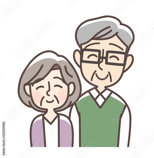 Obraz 笑顔の老夫婦