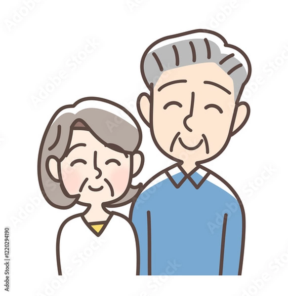 Obraz 笑顔の老夫婦