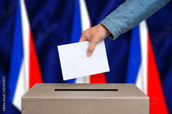 Obraz Election in France - voting at the ballot box