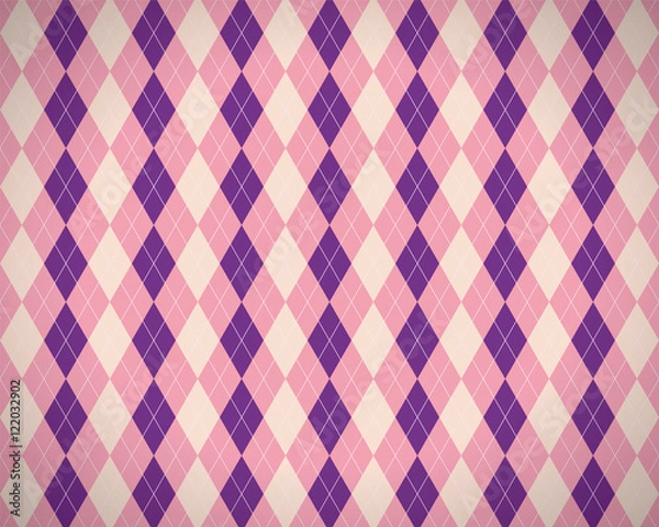 Fototapeta 菱形　チェック柄