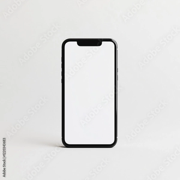 Fototapeta Minimalist smartphone designs on soft backgrounds
