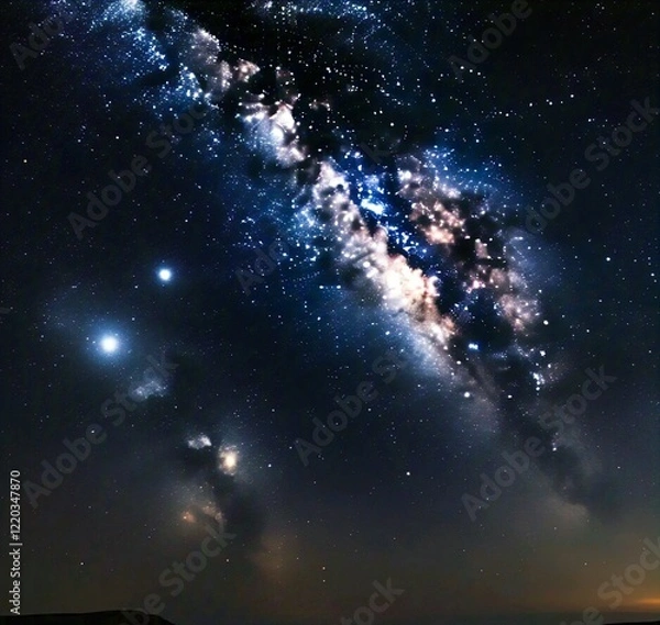 Fototapeta starry night sky