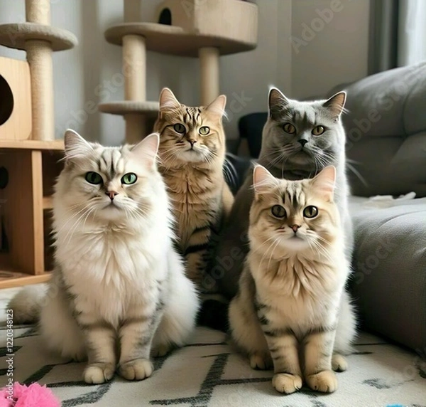 Fototapeta cat and dog