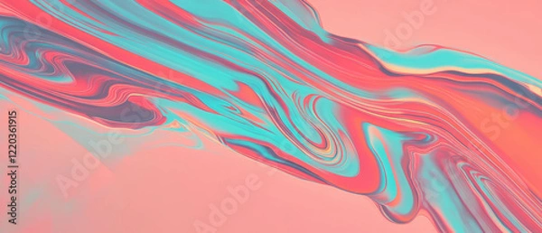 Fototapeta Vibrant abstract design of sound waves showcasing dynamic frequencies and complex patterns