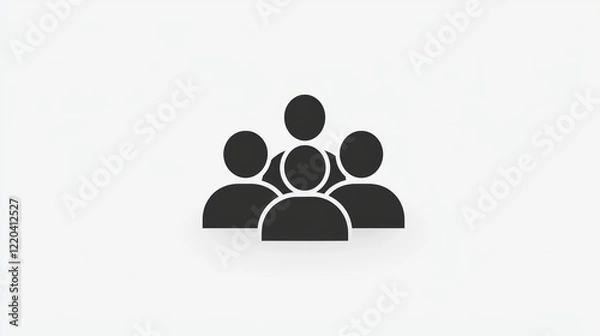 Fototapeta Group of People Icon Representing Community and Collaboration