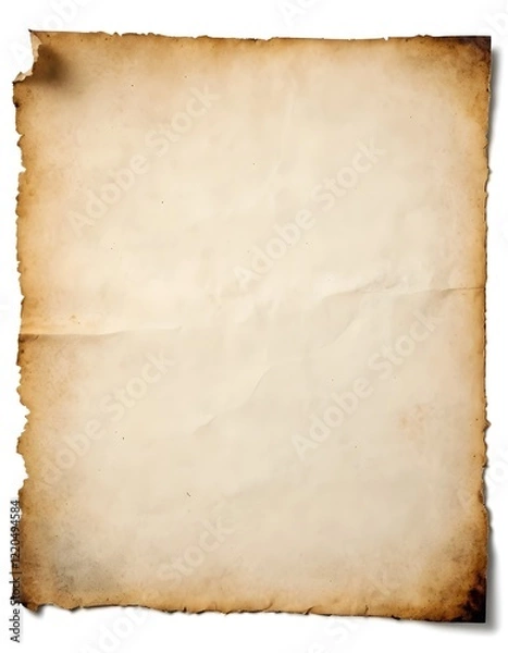 Obraz Old paper texture. Antique Paper vintage background in white
