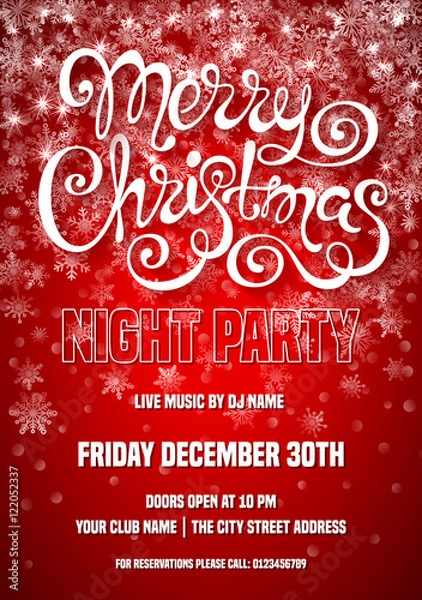 Obraz Christmas poster template