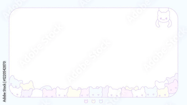 Fototapeta にゃんにゃん猫ちゃんキャッチャー★PNG