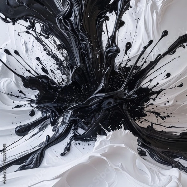 Obraz black and white background