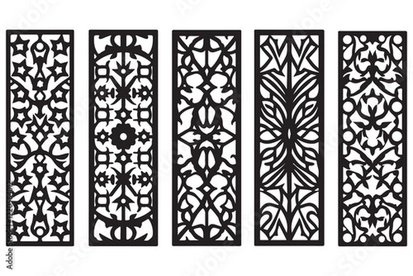 Fototapeta Elegant Black and White Pattern Set